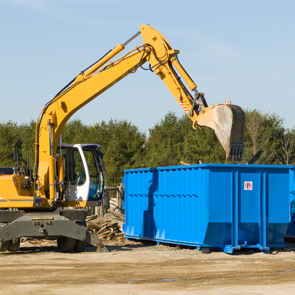 can i choose the location where the residential dumpster will be placed in Gibbsboro